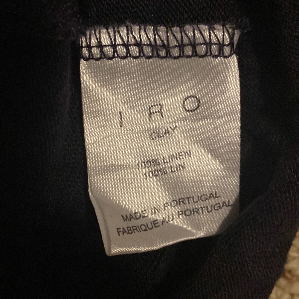IRO Clay Tee Navy sz L - Picture 5 of 6